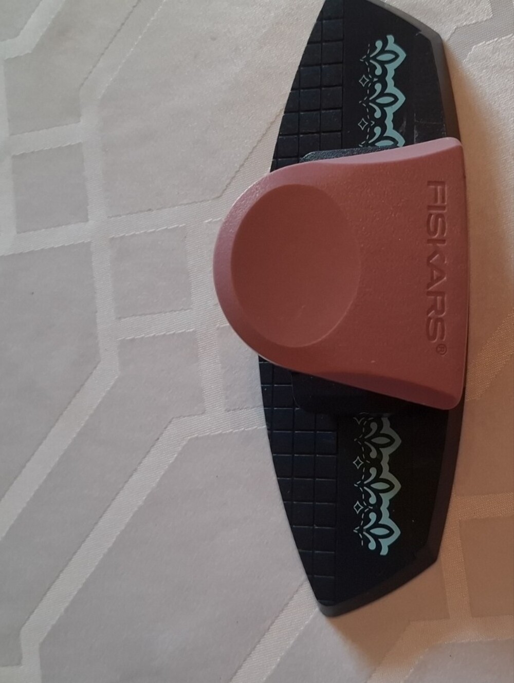 Pink and Black Fiskars Craft Paper Edge Punch